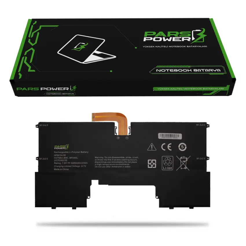 HP Spectre HSTNN-LB8C, 924843-421, 924960-855 Batarya - Pil (Pars Power)