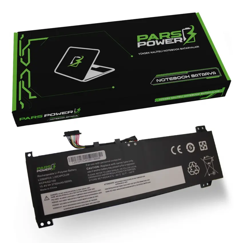 Lenovo Ideapad Gaming 3-15ACH6 82K1 Batarya - Pil (Pars Power)
