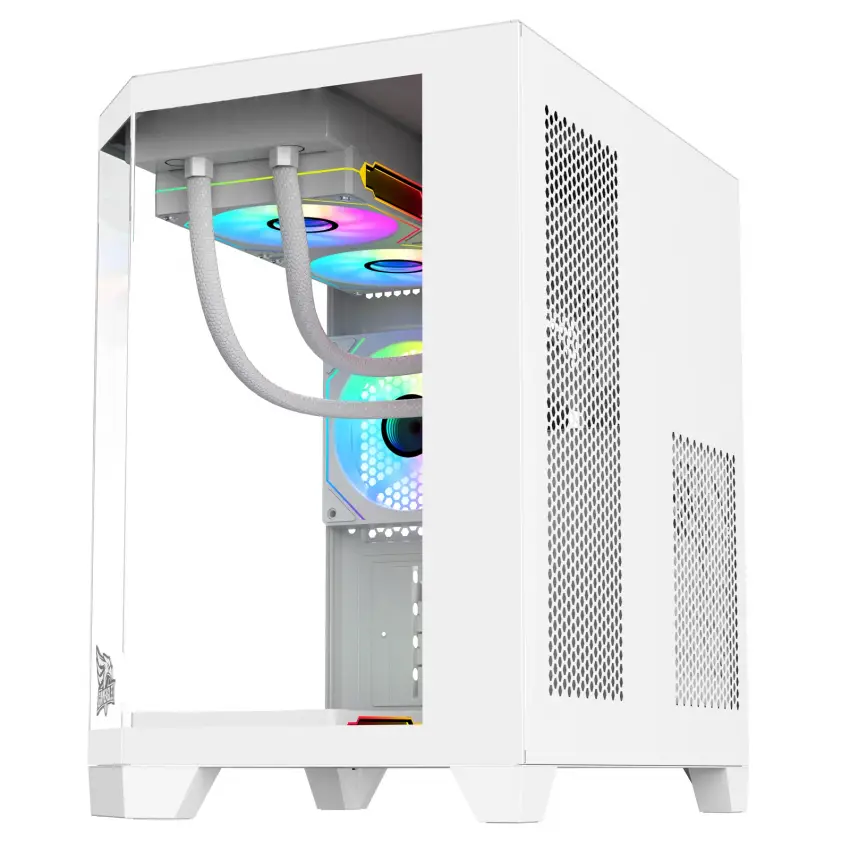 Gameagle Edge Compact 3 Argb Fanlı Gamer Pc Kasası 750W 80+ Plus Bronz Powerlı Sıvı Soğutmalı (Beyaz)
