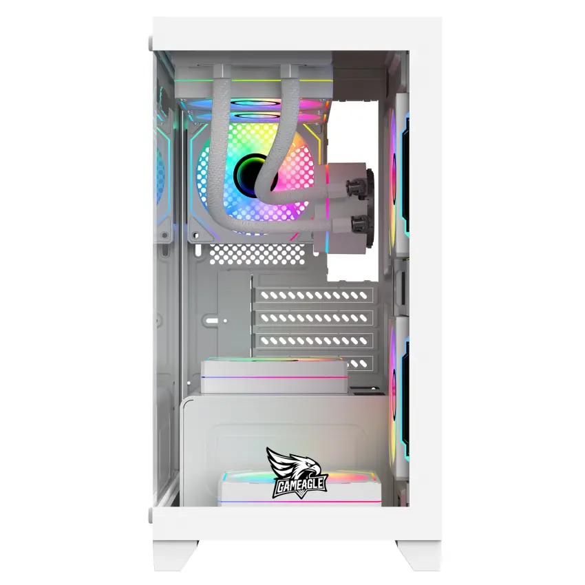 Gameagle Tornado 5 Argb Fanlı Oyuncu Pc Kasası 750W 80+ Plus Bronz Powerlı Sıvı Soğutmalı (Beyaz)