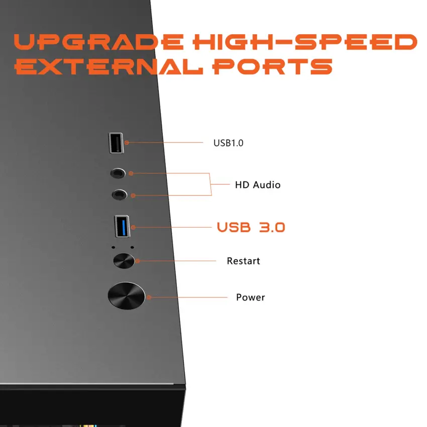Gameagle Tornado 5 Argb Fanlı Gamer Pc Kasası (Siyah)