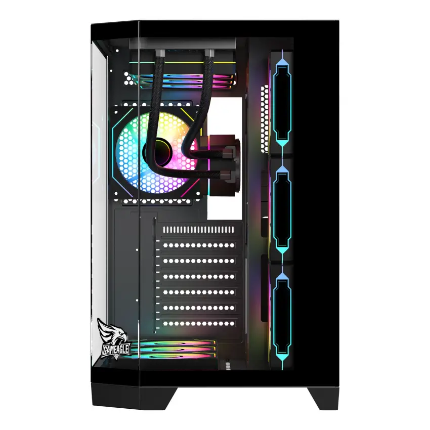Gameagle Edge 7 Argb Fanlı Gamer Bilgisayar Kasası 850W 80+ Plus Bronz Modüler Powerlı (Siyah)