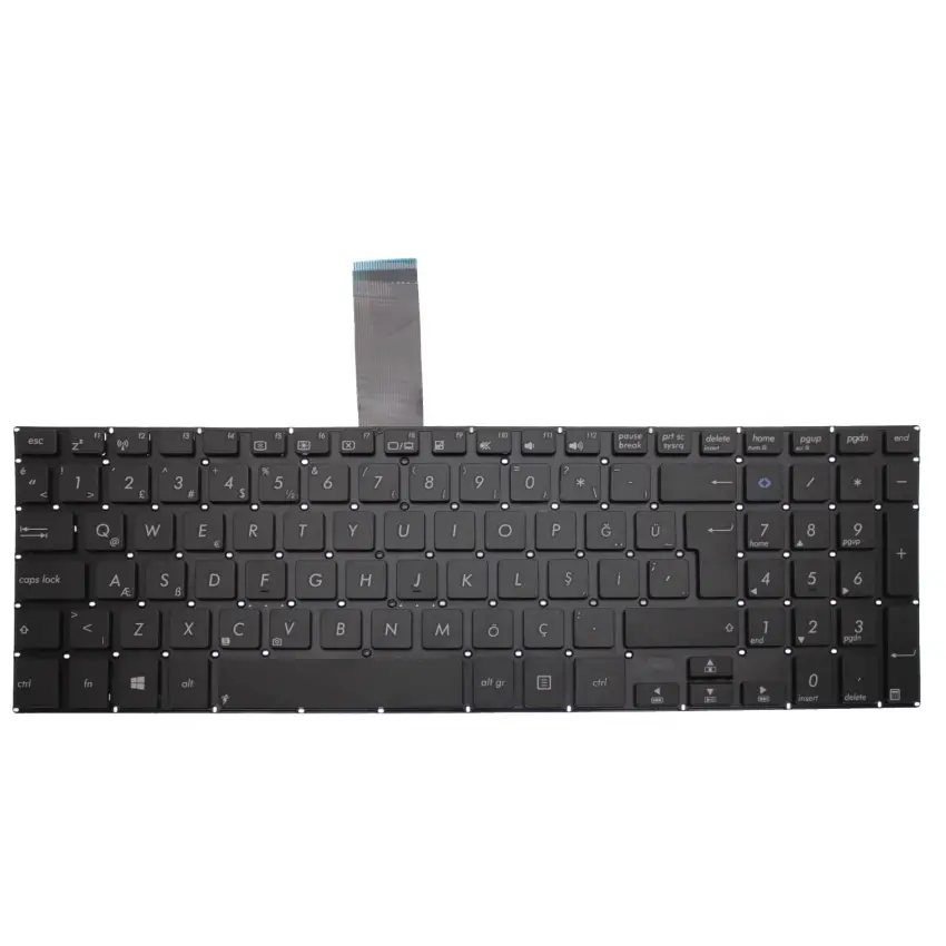 Asus TP501UQ-CJ019TC Notebook Klavye (Siyah TR)