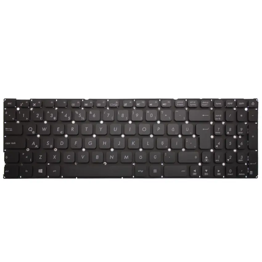 Asus X541S, X541SA, X541SC, X541U Notebook Klavye (Siyah TR)