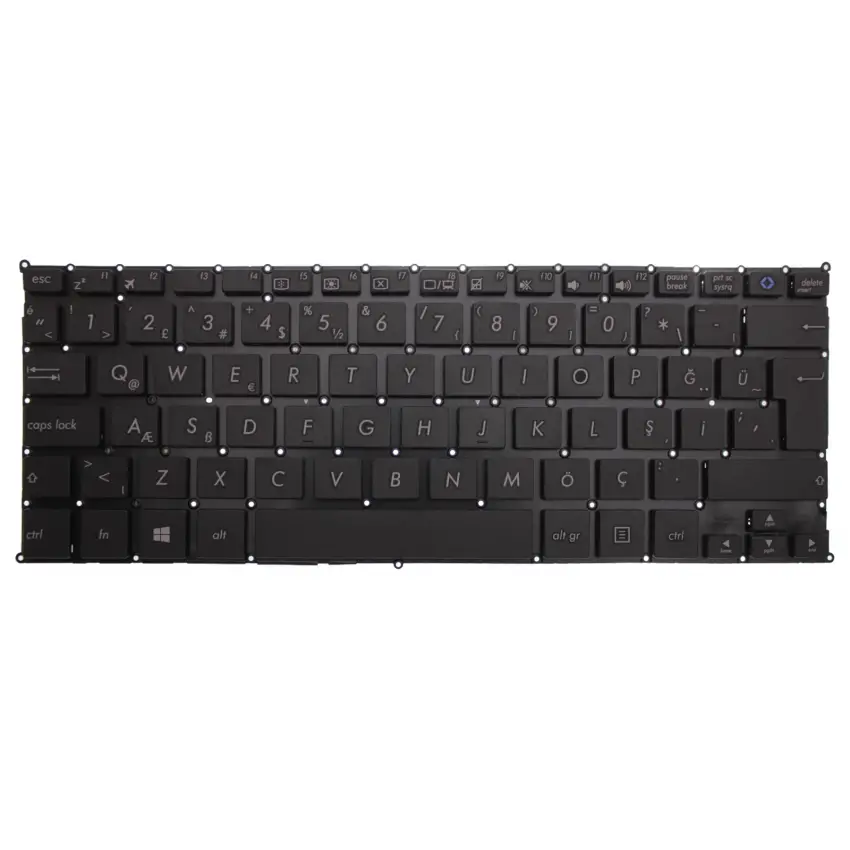 Asus Vivobook X205, E202 Klavye (Siyah TR)