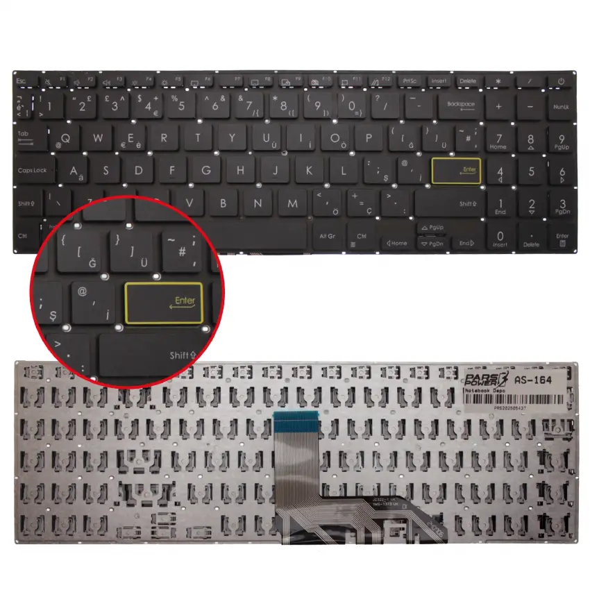 Asus AS-164 Klavye (Siyah TR)