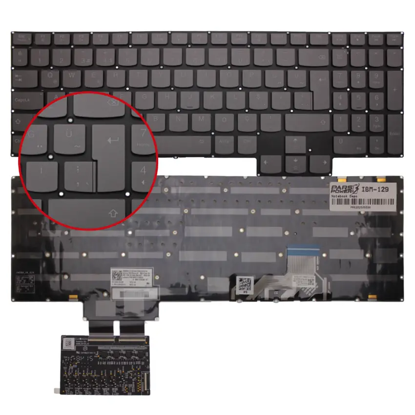 Lenovo Legion 7 81YT Serisi Klavye Işıklı (Füme TR)