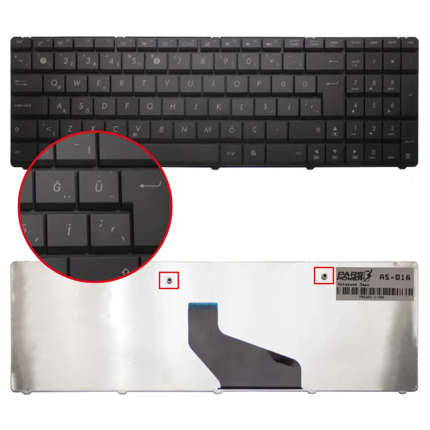 Asus A53B Notebook Klavye (Siyah TR)