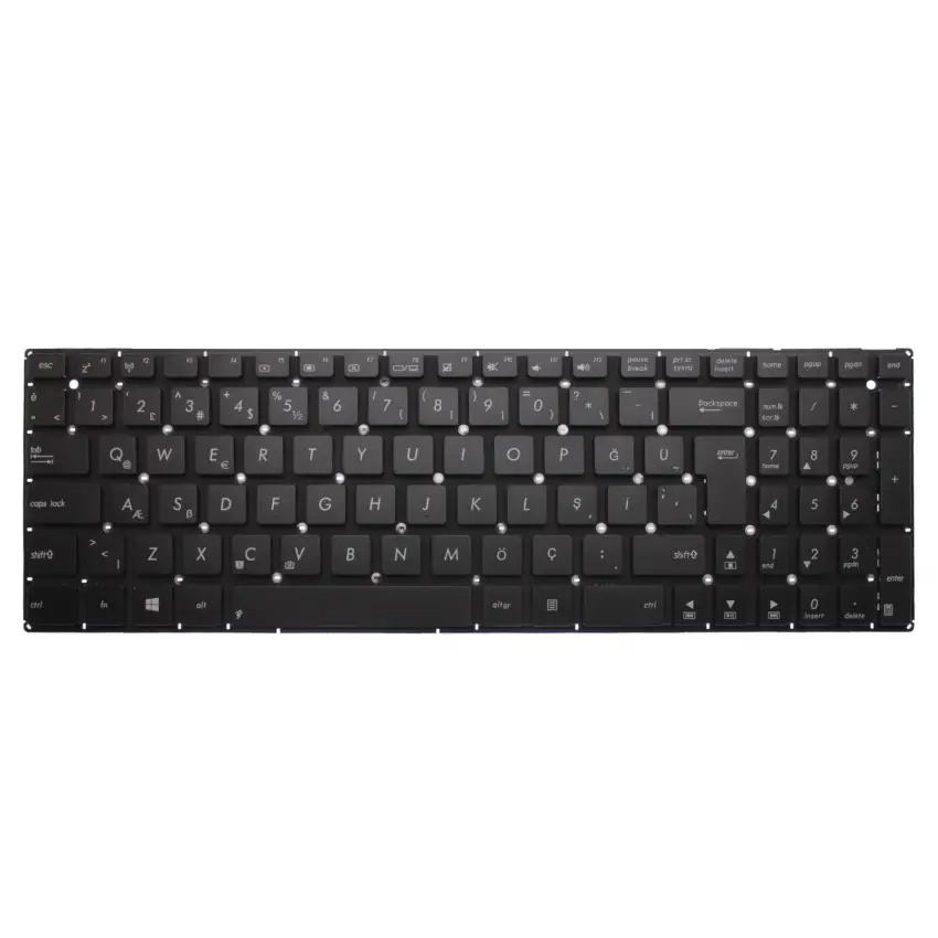 Asus 0KNB0-6111TU00, 0KNB0-6124UK00 Notebook Klavye (Siyah TR)