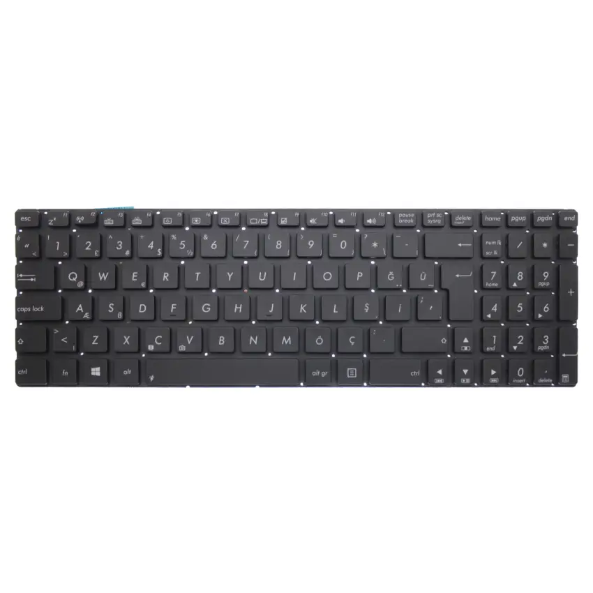 Asus ROG G550J, N550J, N550L Klavye Işıklı (Siyah TR)
