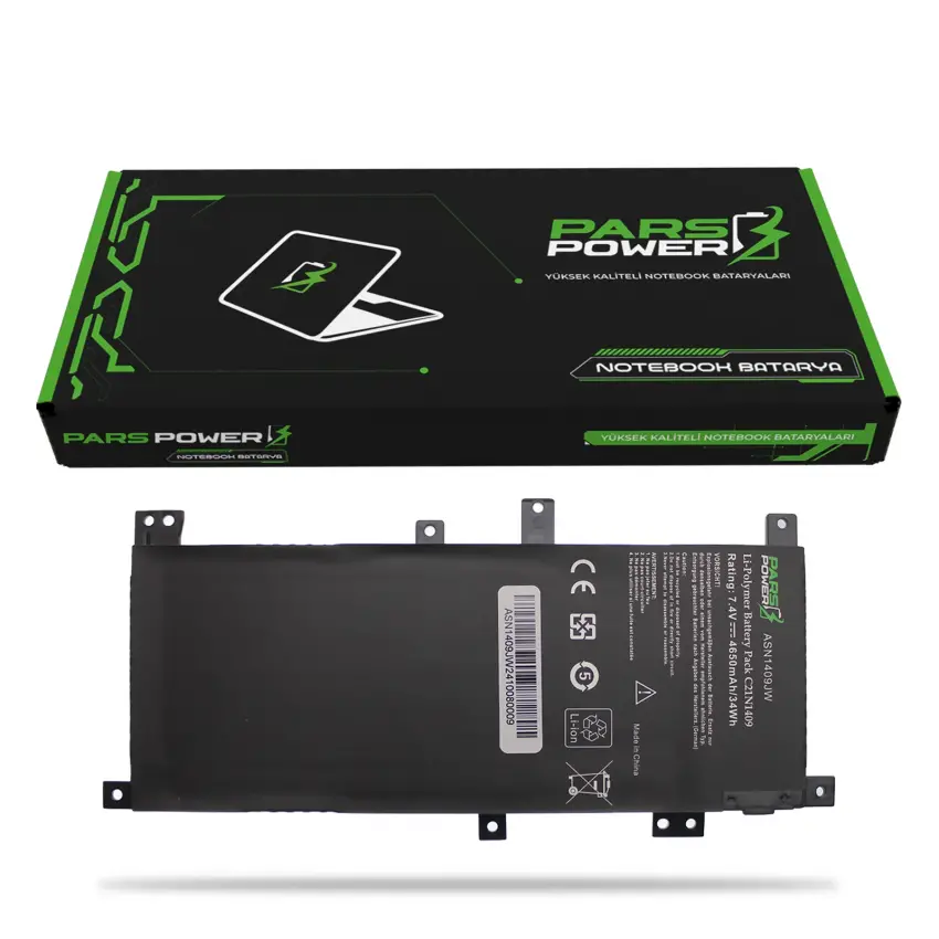 Asus C21N1401 Batarya - Pil (Pars Power)