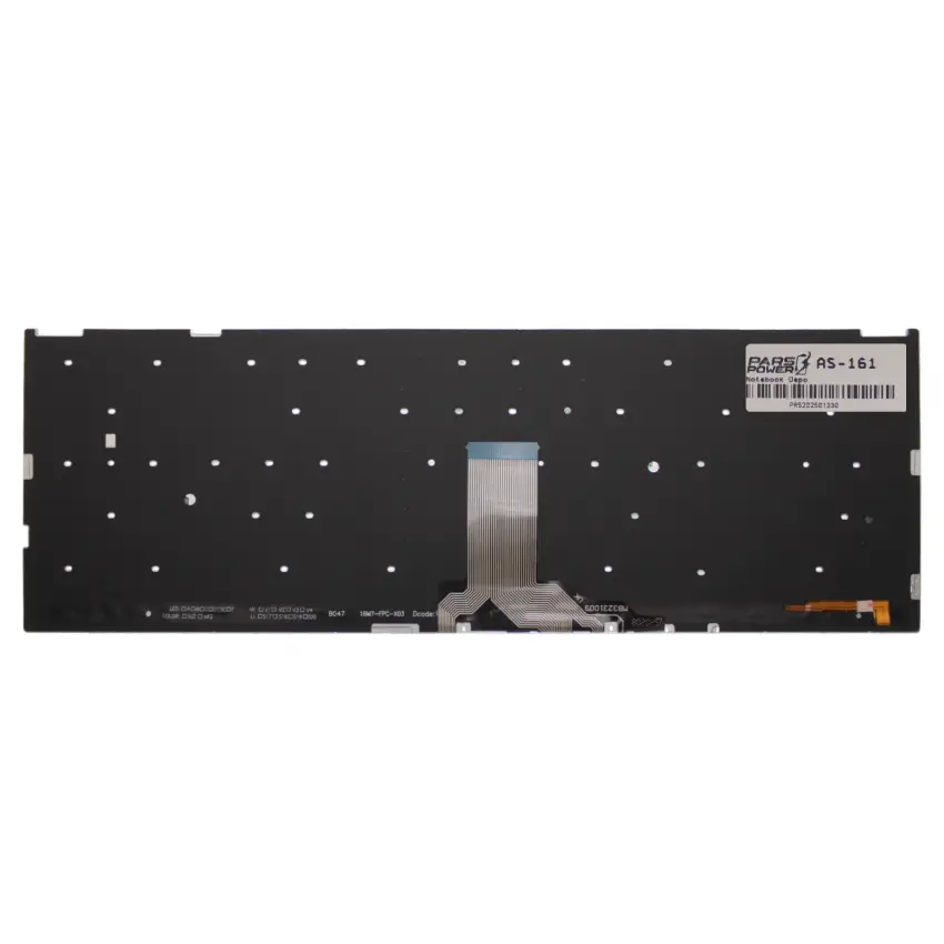 Asus X509UJA, X509UJB, X509UJP Klavye Işıklı (Siyah TR)