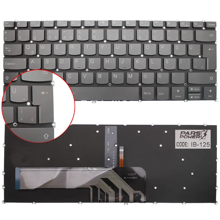 Lenovo Thinkbook 14 G2 ITL Type 20VD Klavye Işıklı (Füme TR)