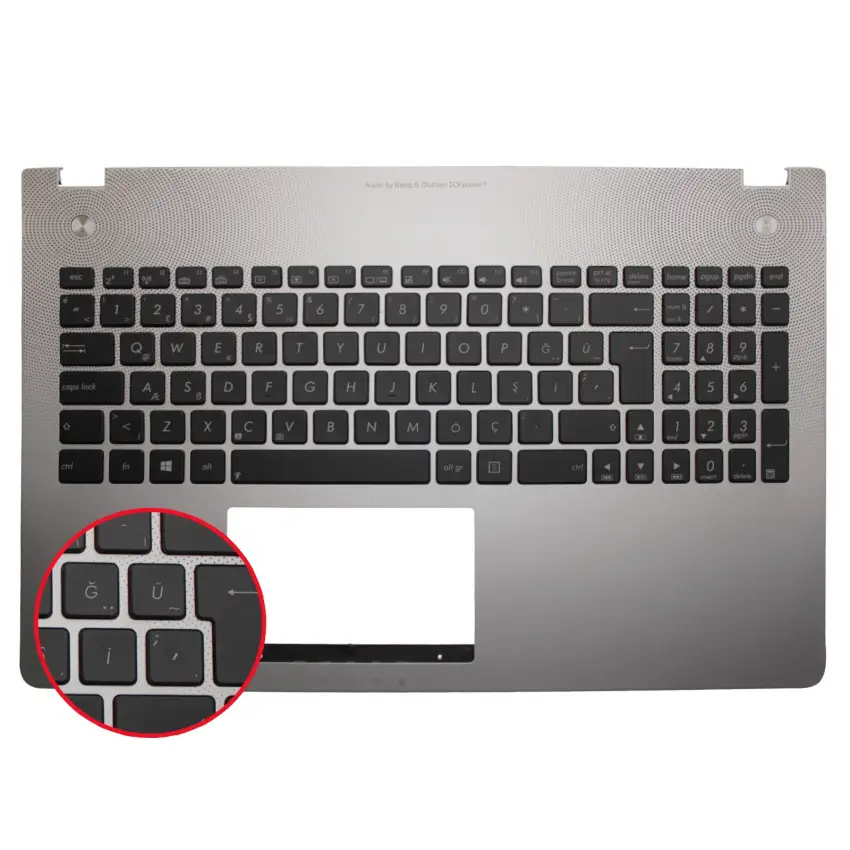Asus N56X, G56JK Klavye Kasalı Işıklı (Siyah TR)
