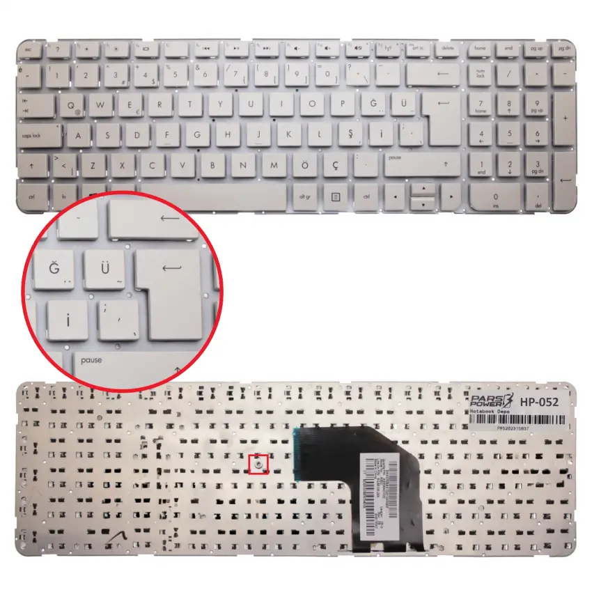 HP 2B-04801Q121, 2B-04816Q121 Notebook Klavye (Beyaz TR)