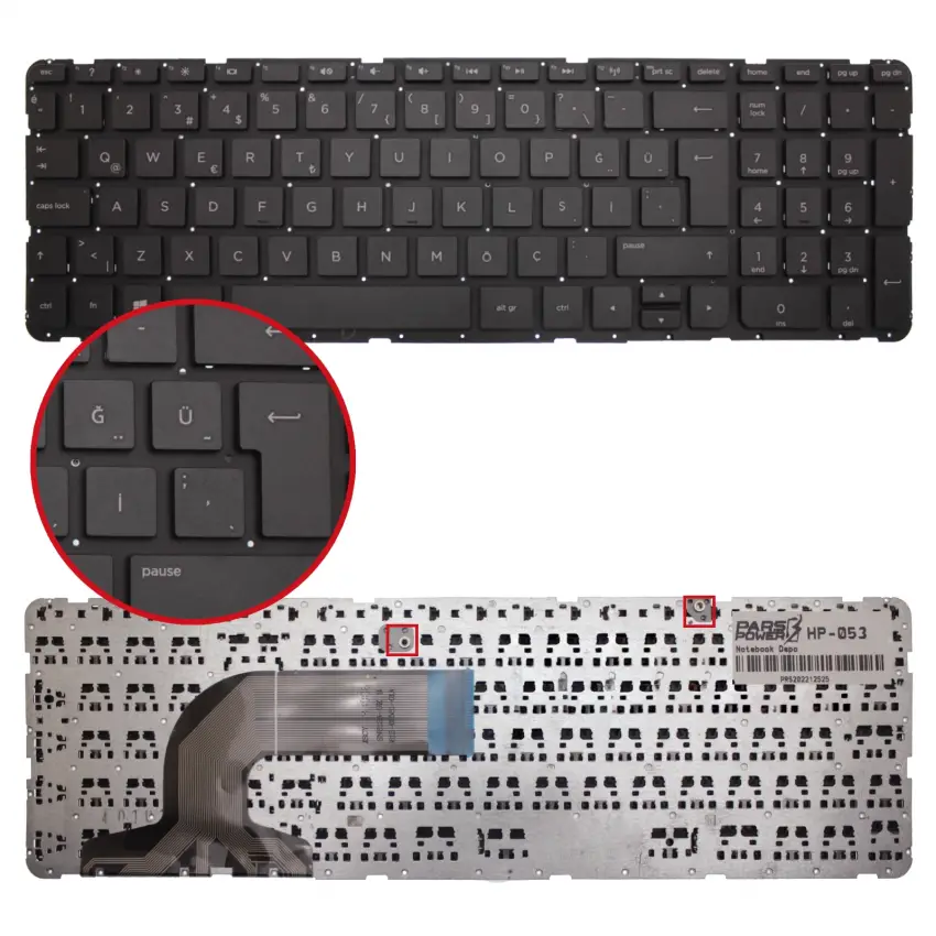 Hp 350 G2 K9H89EA, K9H90EA Klavye (Siyah TR)