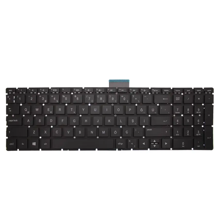 HP 17-bs002nt 2WG19EA, 15s-eq1038nt 2D8G4EA Notebook Klavye (Siyah TR)