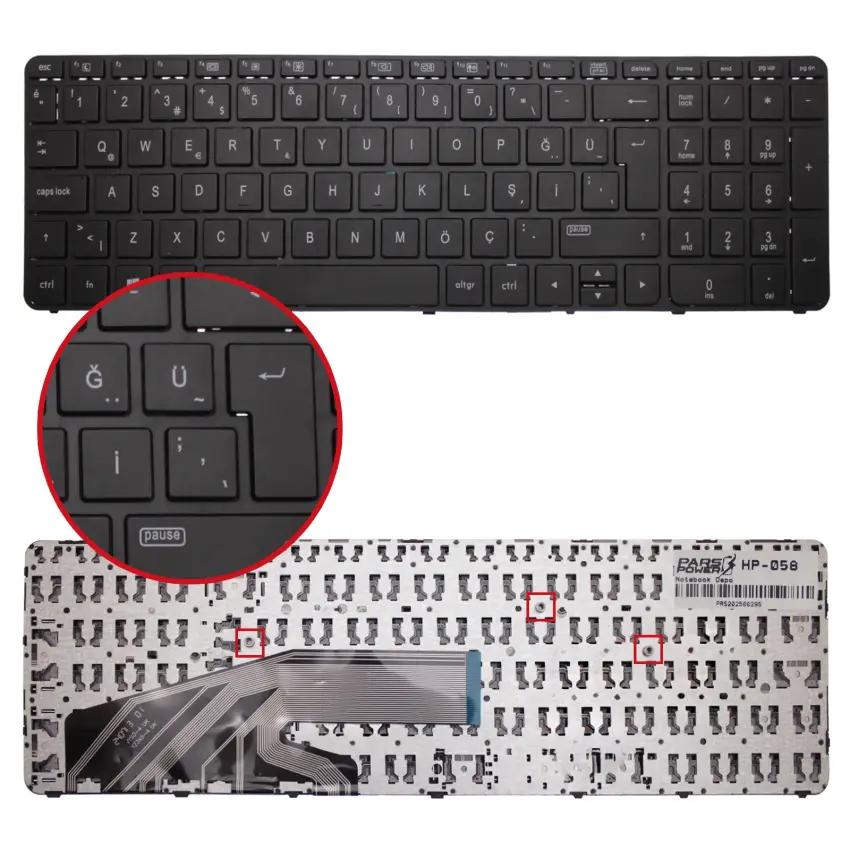 Notebook Klavye HP-058