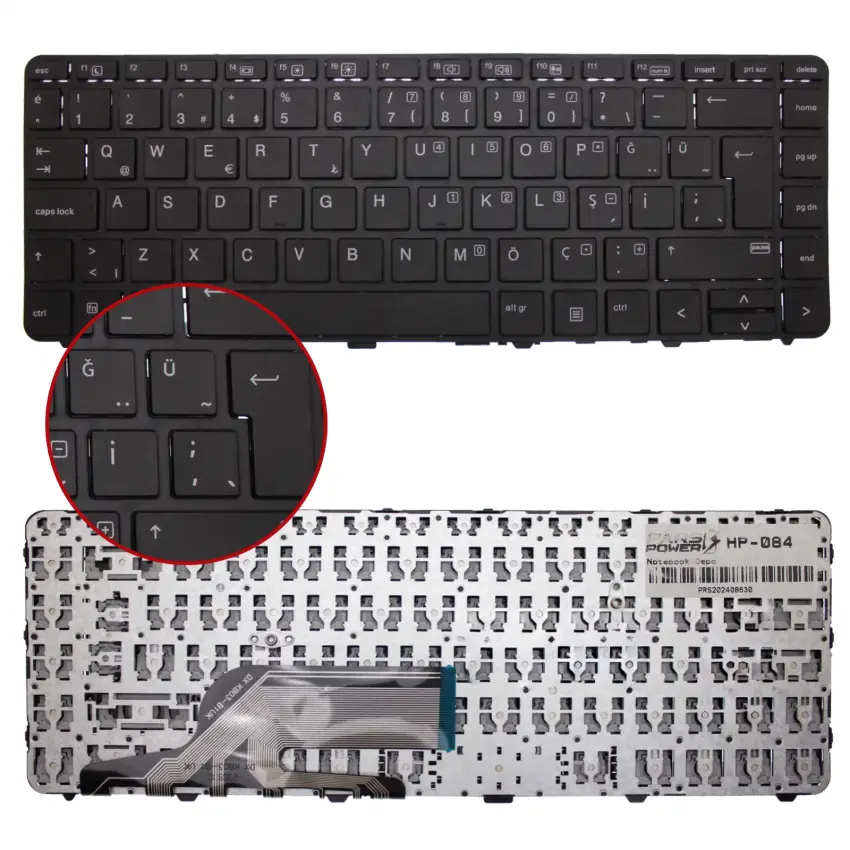 Hp ProBook 645 G2 W3R31AV Notebook Klavye (Siyah TR)