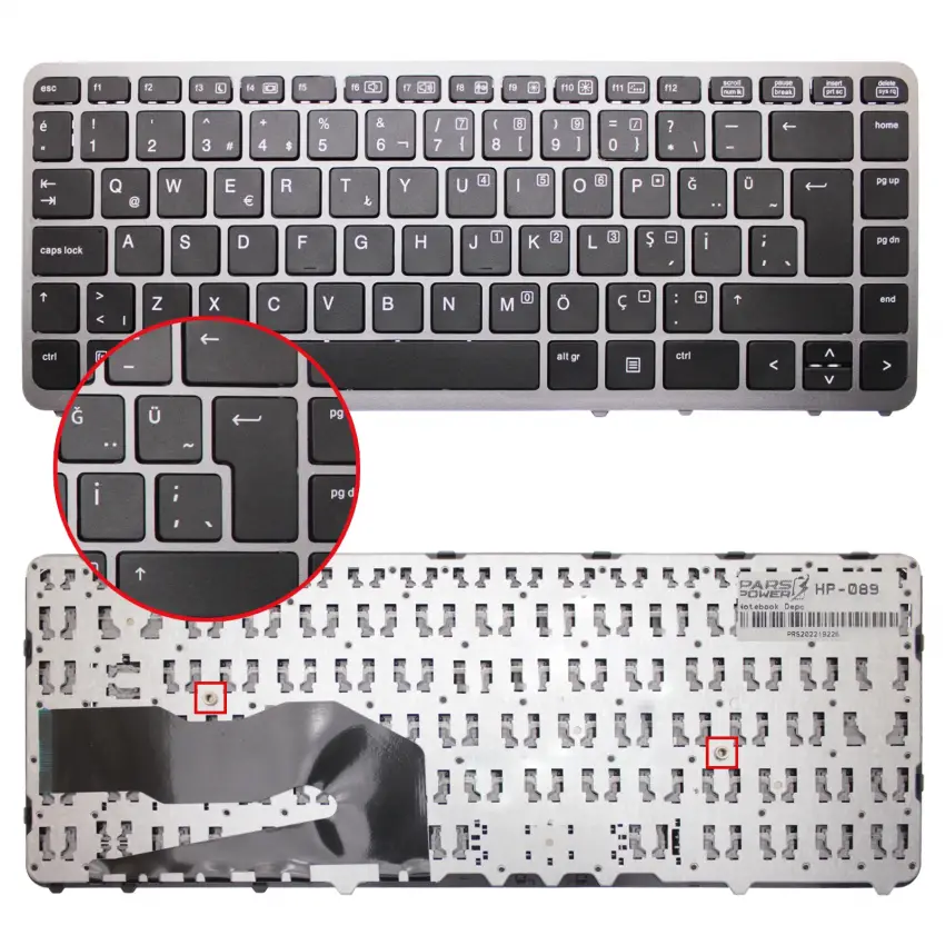 HP EliteBook 850 G1 H5G44ET, 855 G2 Notebook Klavye (Siyah TR)