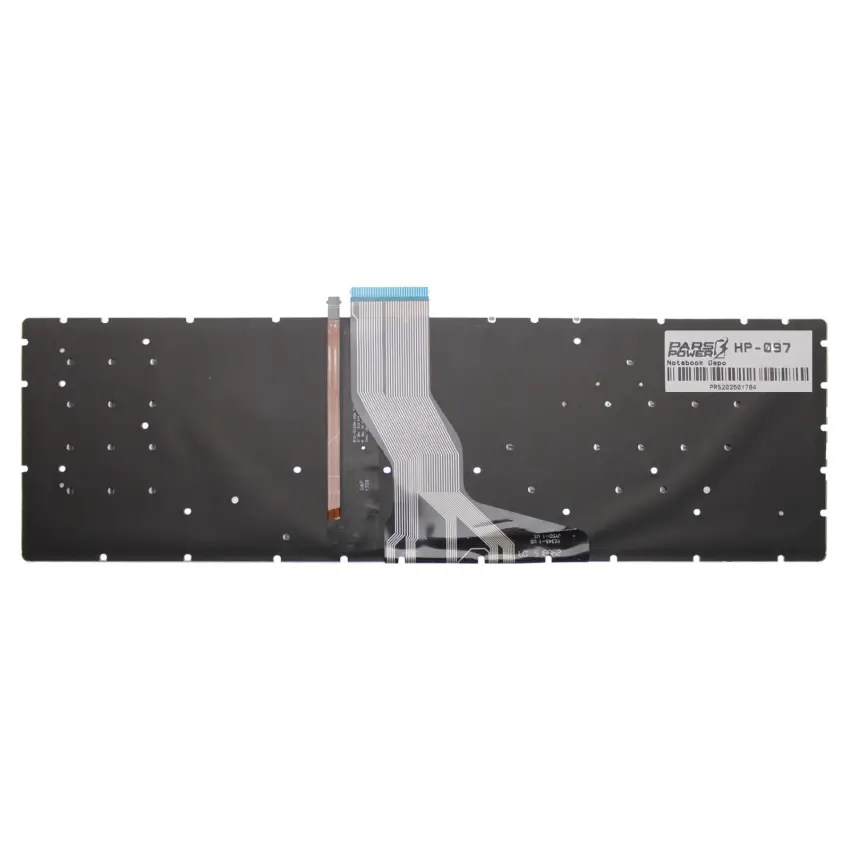 HP Pavilion 15-aw, 15-aw000, 15-aw100 Notebook Klavye Işıklı (Gümüş TR)