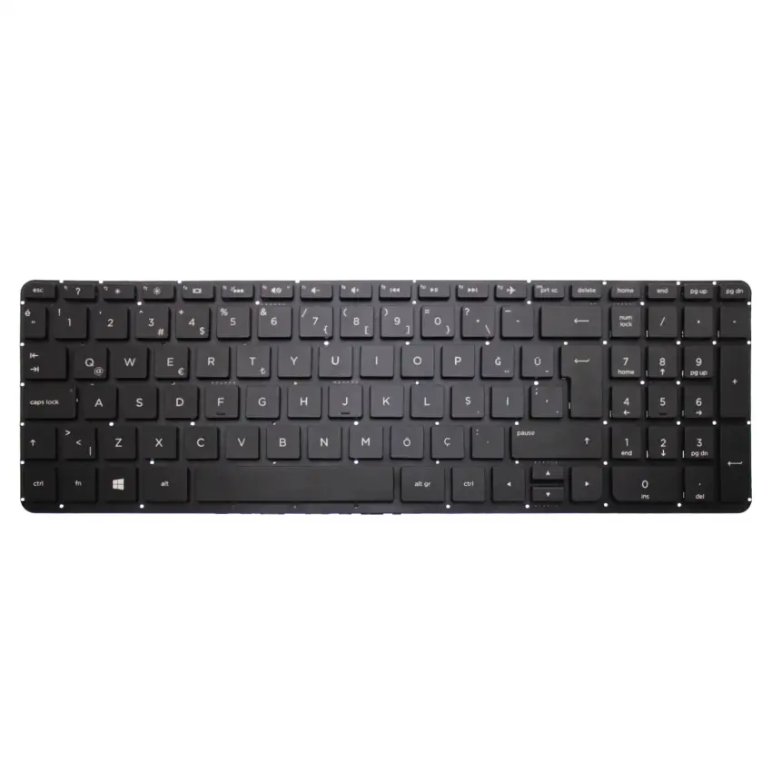 HP V140646BK1, V140646BS1, 774556-141 Notebook Klavye (Işıklı TR)