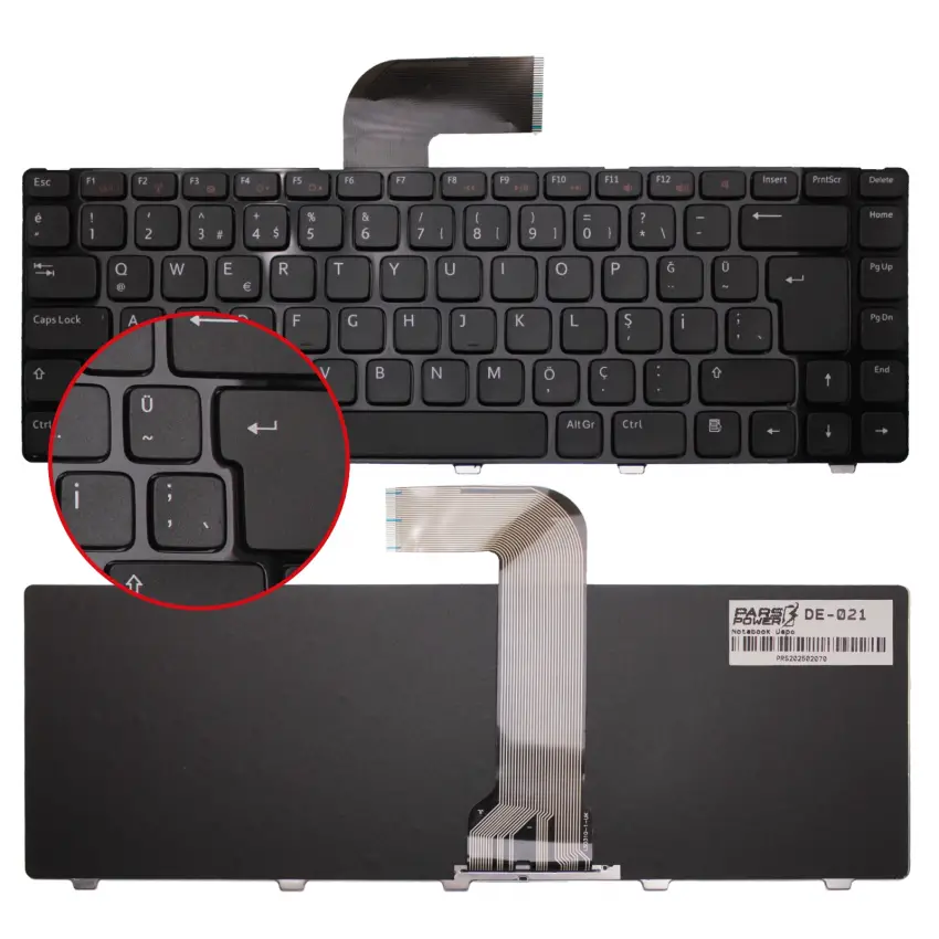 Dell XPS 15 L502, L502X Notebook Klavye (Siyah TR)