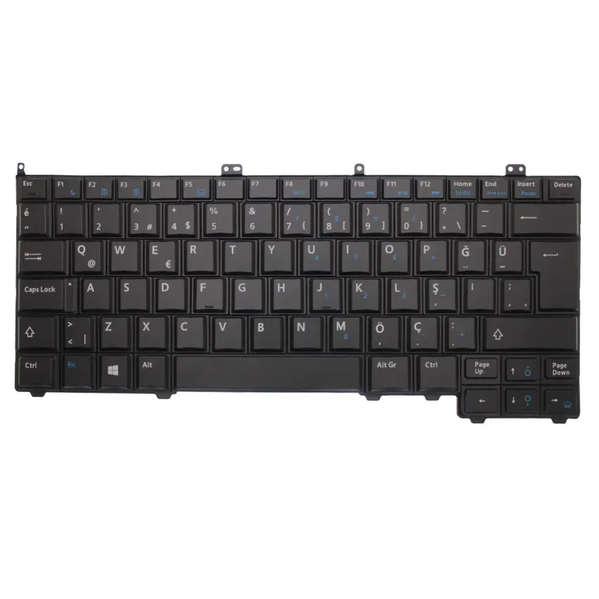 Dell Latitude 14-7000 P40G Klavye Işıklı (Siyah TR)