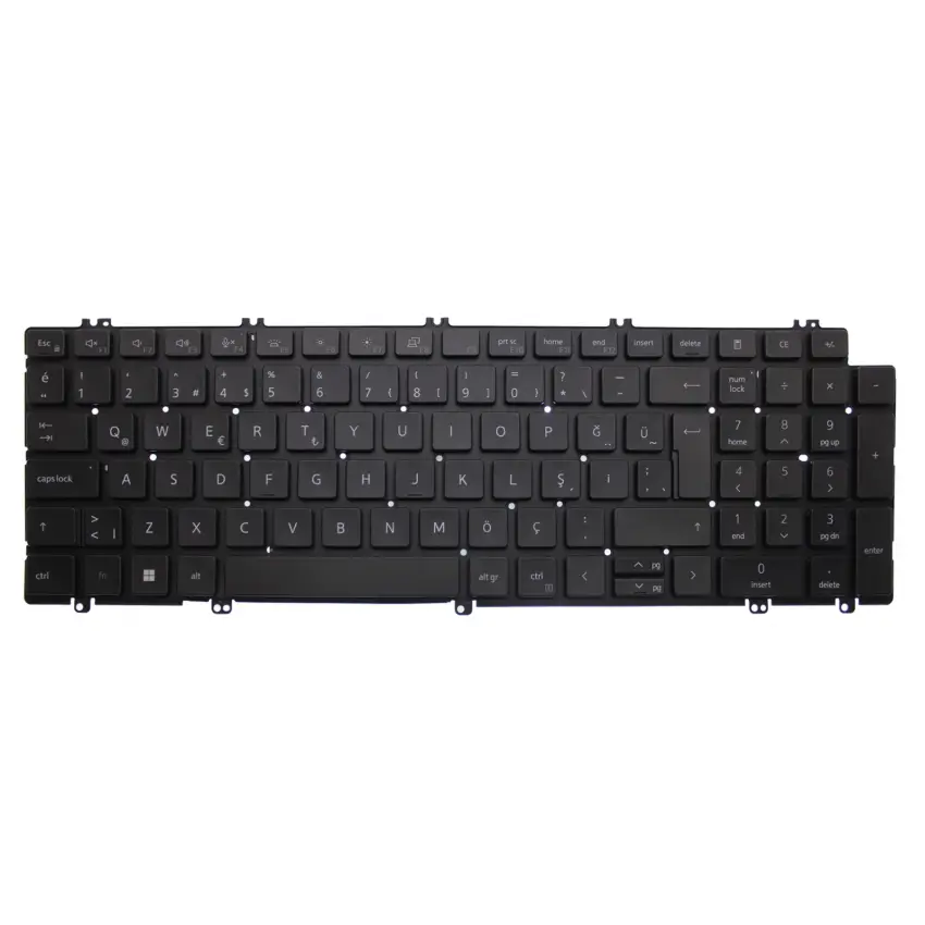 Dell Precision 3561 TKNM3561RKS Klavye Işıklı (Siyah TR)