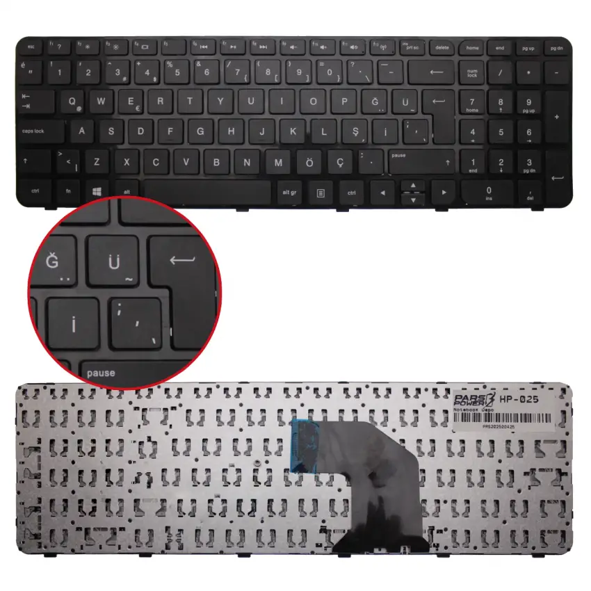 HP 2B-04801Q121, 2B-04816Q121 Notebook Klavye (Siyah TR)