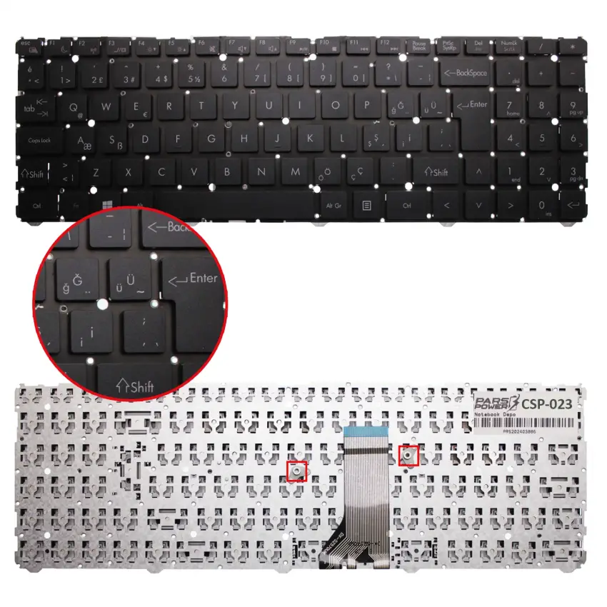 CSP-023 Notebook Klavye
