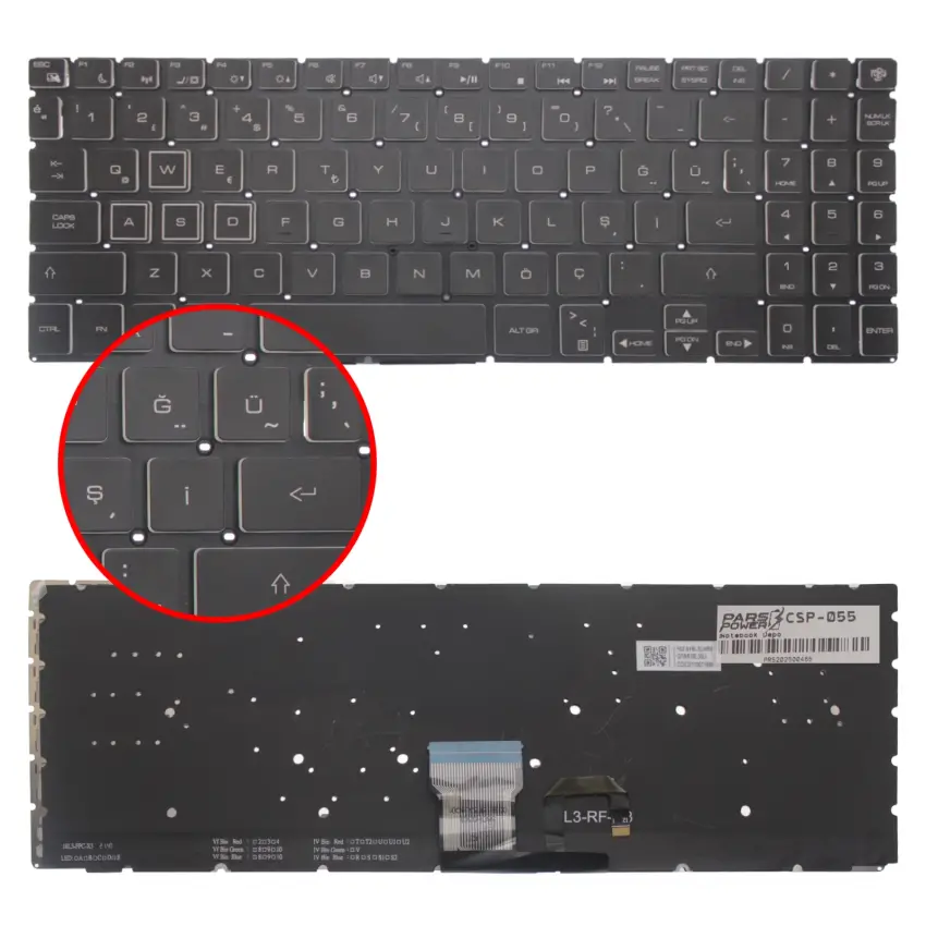 Casper Excalibur G900 Serisi Klavye Işıklı (Siyah TR)