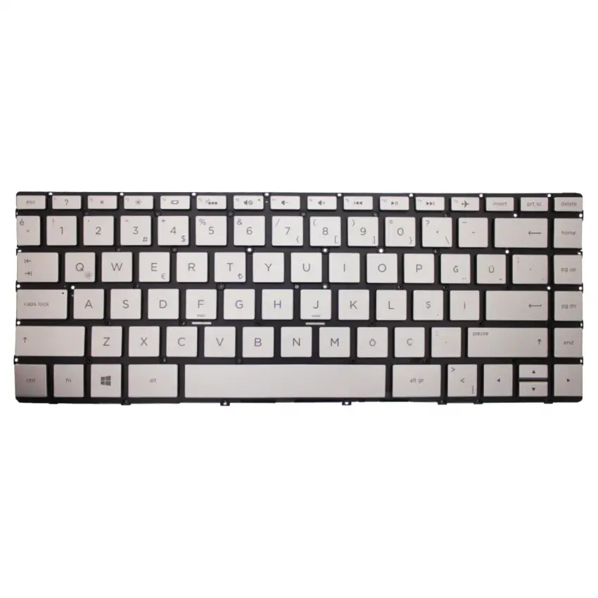 HP 942040-001, L19540-001 Klavye Işıklı (Gümüş TR)
