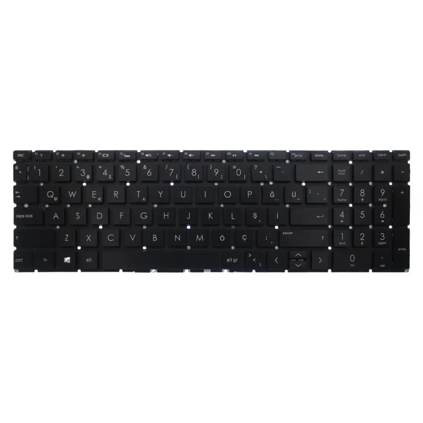 Hp 15-DA2033NT 9HN16EA, 15-DA2035NT 9RG83EA Notebook Klavye Işıklı (Siyah TR)