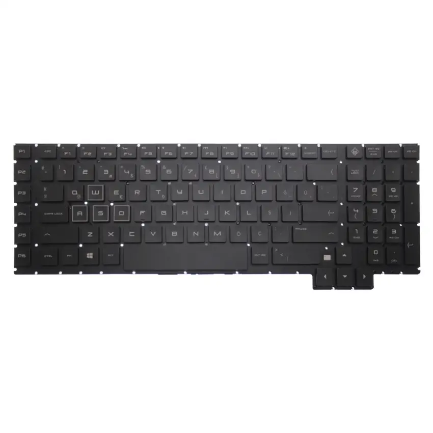 HP OMEN NSK-XH1BQ REV:3A, 9Z.NEBBQ.10T Klavye Işıklı (Siyah TR)