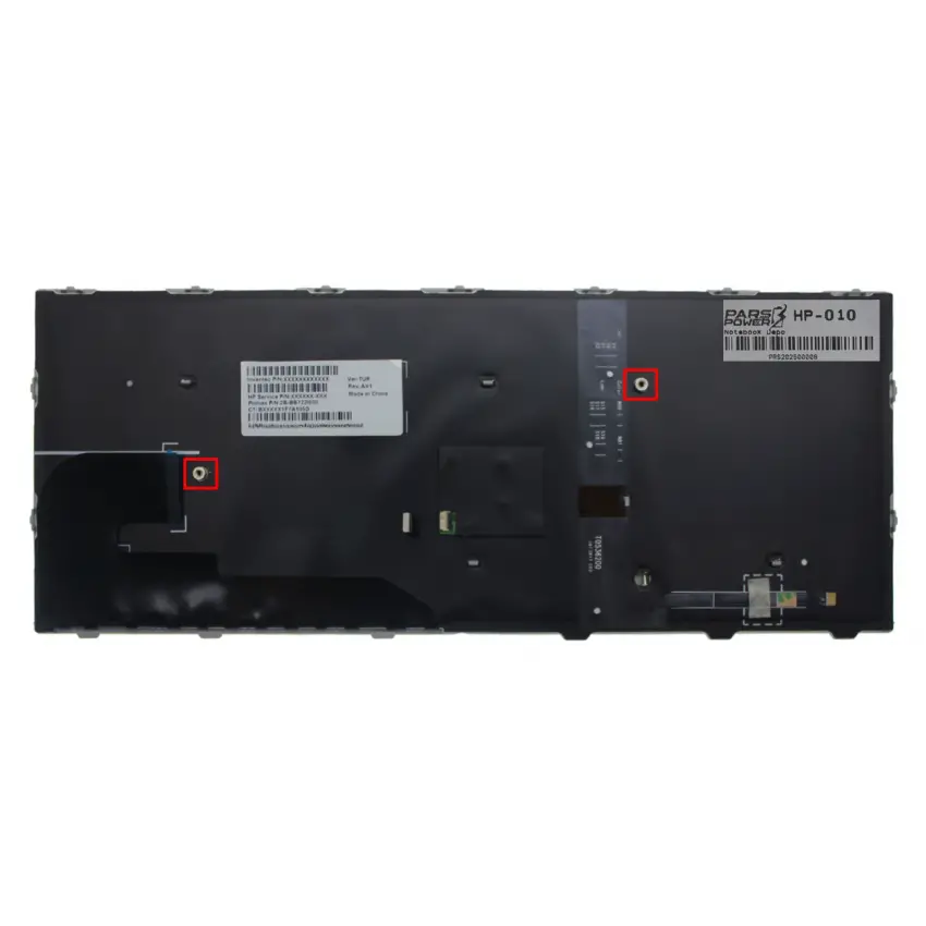 HP Elitebook 830 G5, 735 G5, 730 G5 Klavye Işıklı (Siyah TR)