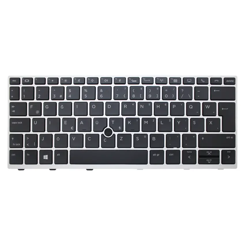 HP Elitebook 830 G5, 735 G5, 730 G5 Klavye Işıklı (Siyah TR)