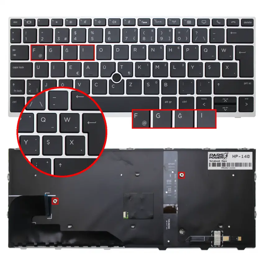 HP-140 Klavye Işıklı (Siyah TR)