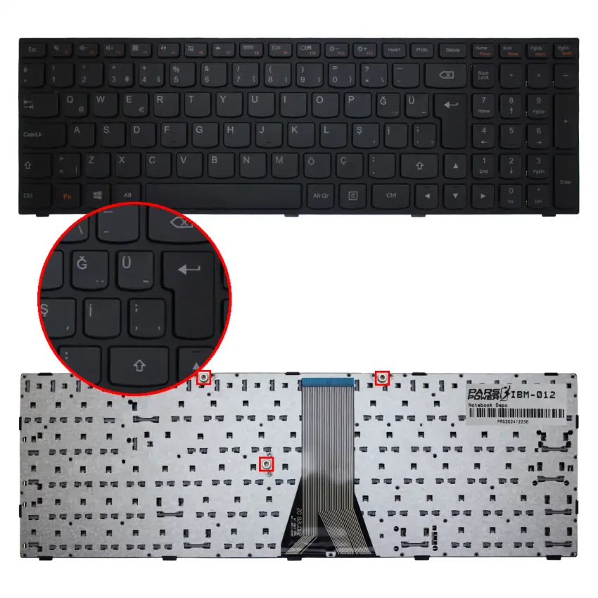 Lenovo Z5070 59-424602, 59-424603 Notebook Klavye (Siyah TR)