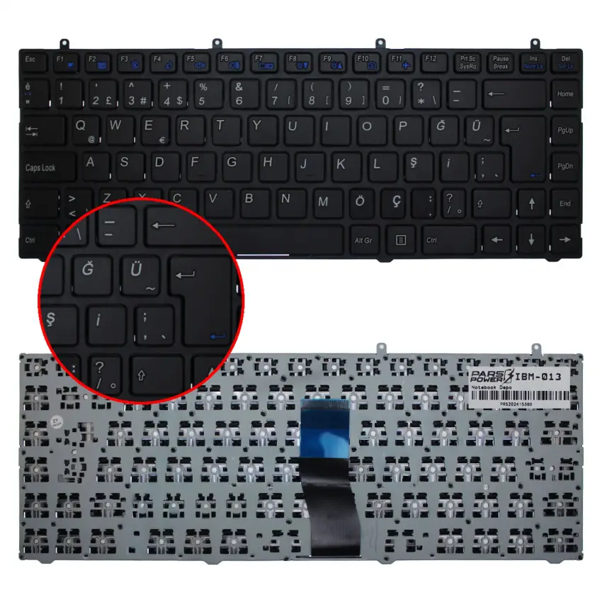 Exper MP-12R76TQ-430 Notebook Klavye (Siyah TR)