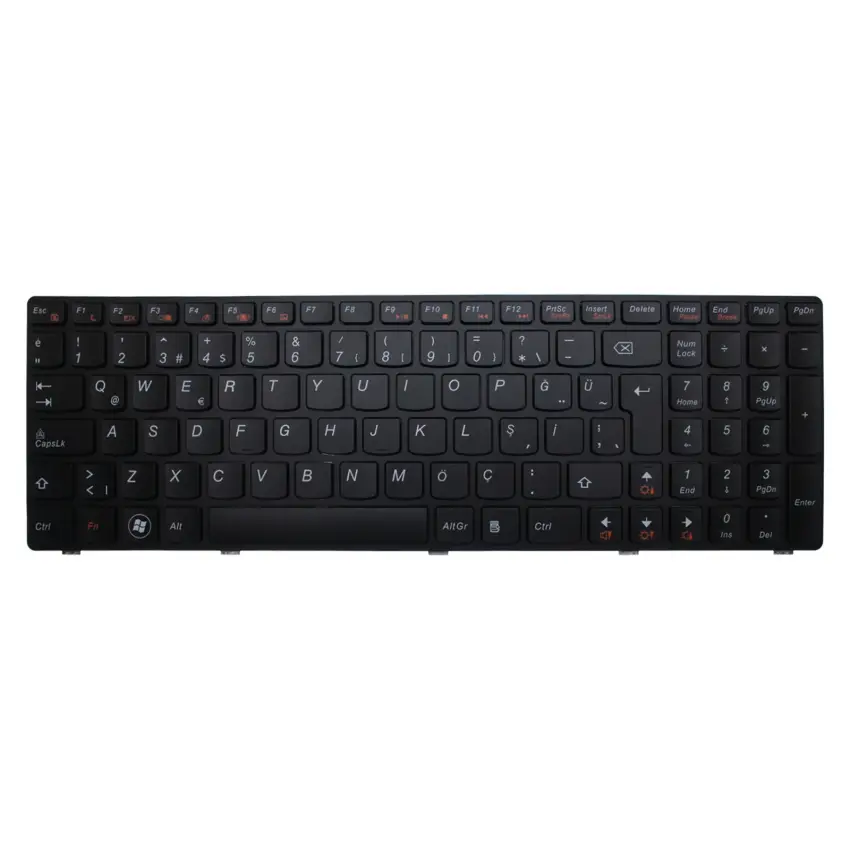 Lenovo 25.201.850, 25-201816, 25201846 Notebook Klavye (Siyah TR)