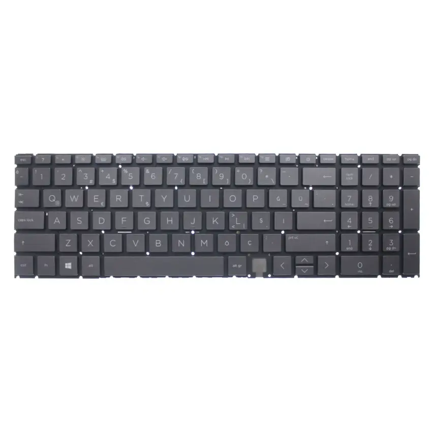 HP 15-fc0000nt (7P6B0EA) Klavye Işıklı (Siyah TR)