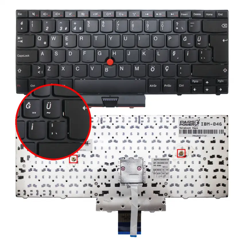Lenovo ThinkPad Edge E125 Notebook Klavye (Siyah TR)