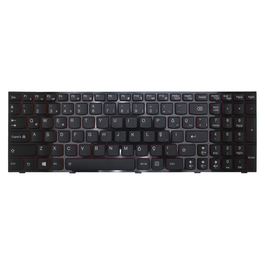 Lenovo ideaPad Y510P 59-407130 Klavye Işıklı (Siyah TR)