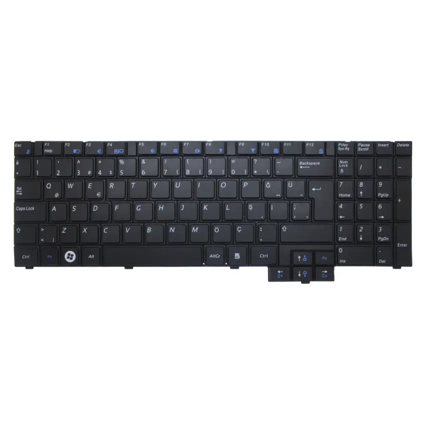 Samsung NP-R540-JT04TR, NP-R540-JT05TR Notebook Klavye (Siyah TR)