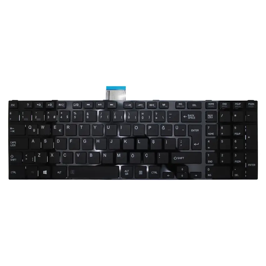 Toshiba Satellite L850-1J4, L850-1JW, L850-1JX Notebook Klavye (Siyah TR)