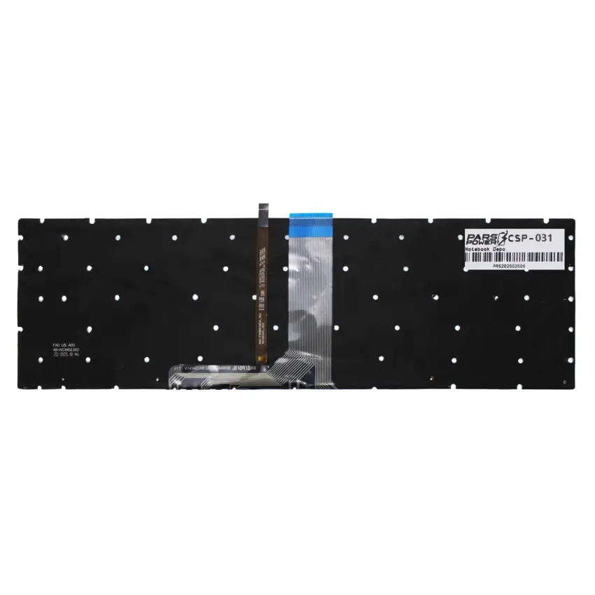 Msi WT73VR Uyumlu Notebook Klavye (Siyah Işıklı TR)