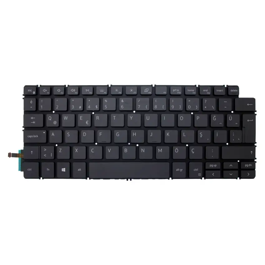 Dell 8MG58, 08MG58 Uyumlu Klavye Işıklı (Siyah TR)
