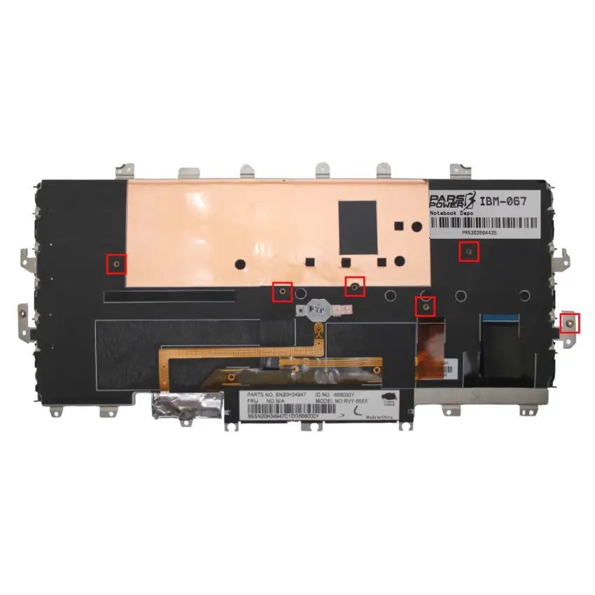 Lenovo 00JT864, 00JT886, 00JT888 Notebook Klavye Işıklı (Siyah TR)