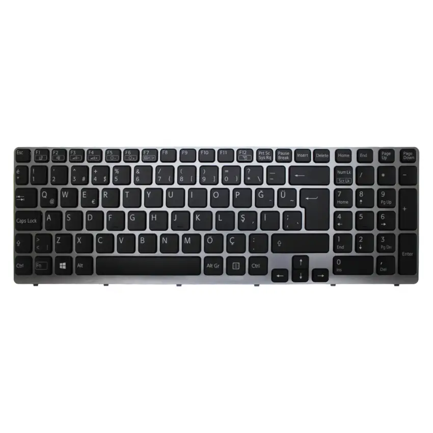 Sony Vaio V133946CS1,149088011USX SEGSQ 1D Notebook Klavye Işıklı (Siyah TR)